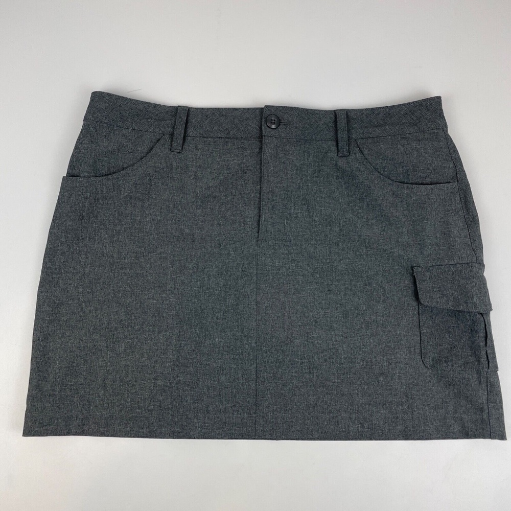 Eddie Bauer Women's Size 12 Activewear Skort Skirt Charcoal Gray